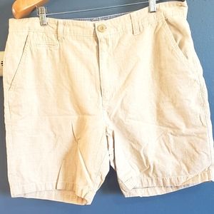 BOB TIMBERLAKE Mens Glen Chino Cream/ Beige Shorts 100% Cotton Pocket Sz 40 NWOT